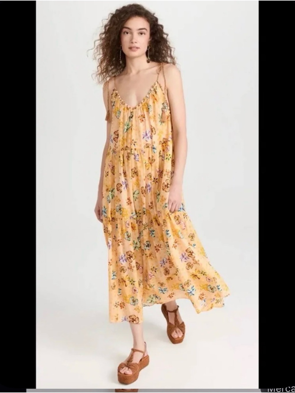 Ulla Johnson Yellow Floral Sun Dress